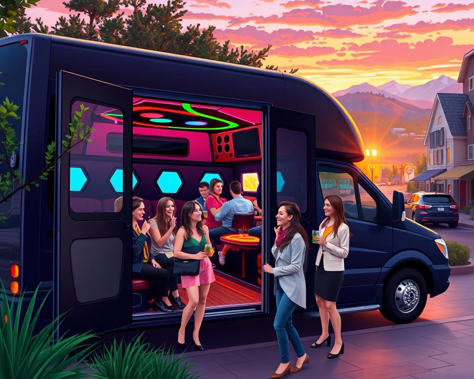 Holiday Light Tours via a Festive Niwot Party Bus