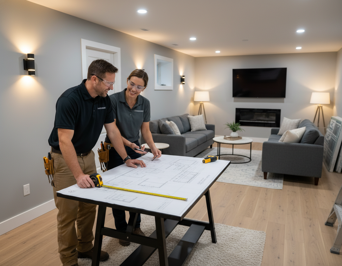 Basement Renovation Services in Redmond, WA for Open Layouts