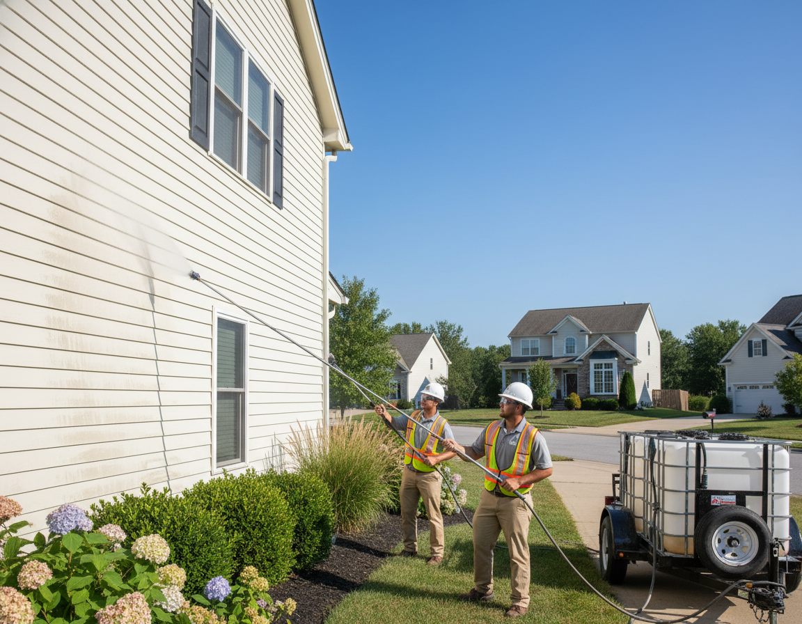 House Washing In Lewis Center for Fiber Cement Siding